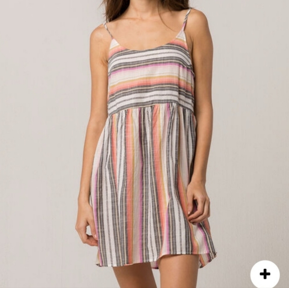 Rip Curl Sayulita Striped Cotton Beach Dress